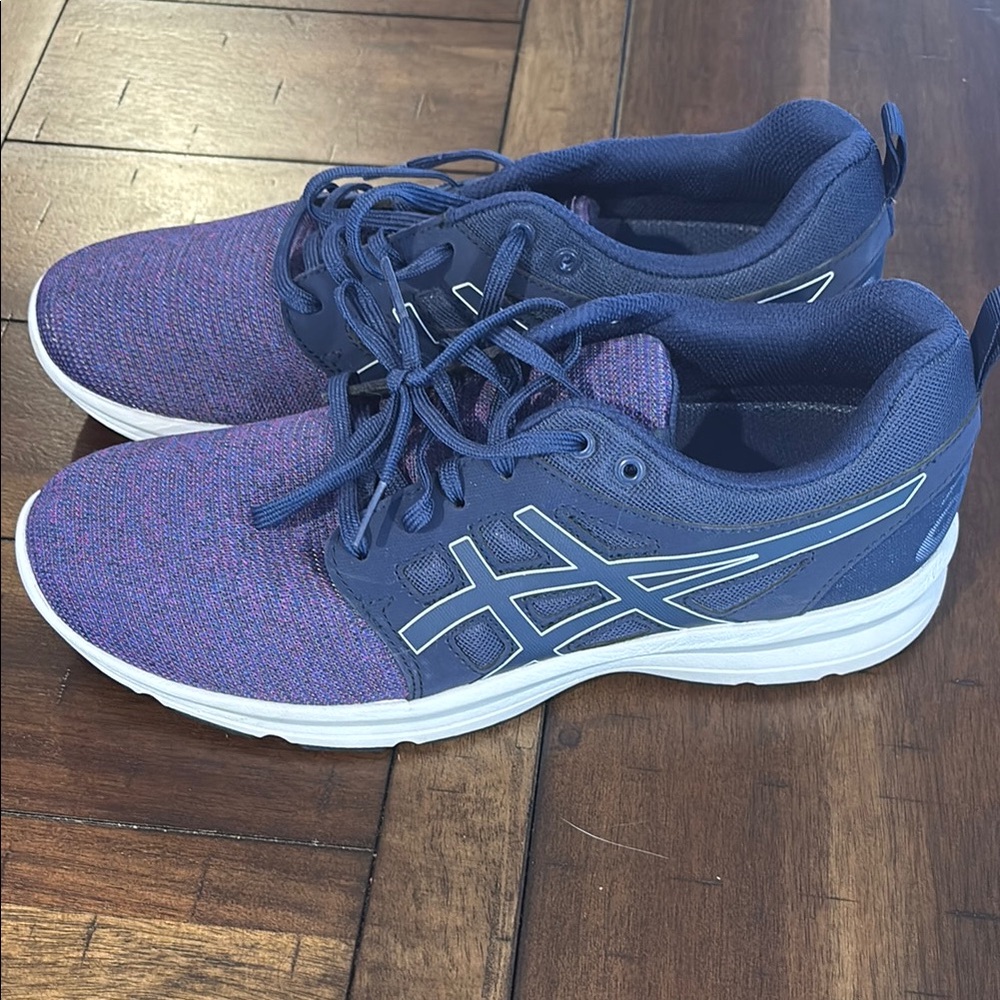 Asics Blue and Purple Sneakers